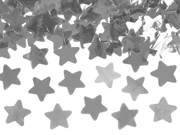Canhão Confetti Estrelas Prata