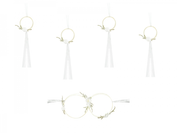 Kit Decoração para Carro Casamento Branco Kit Decoração para Carro Casamento Branco