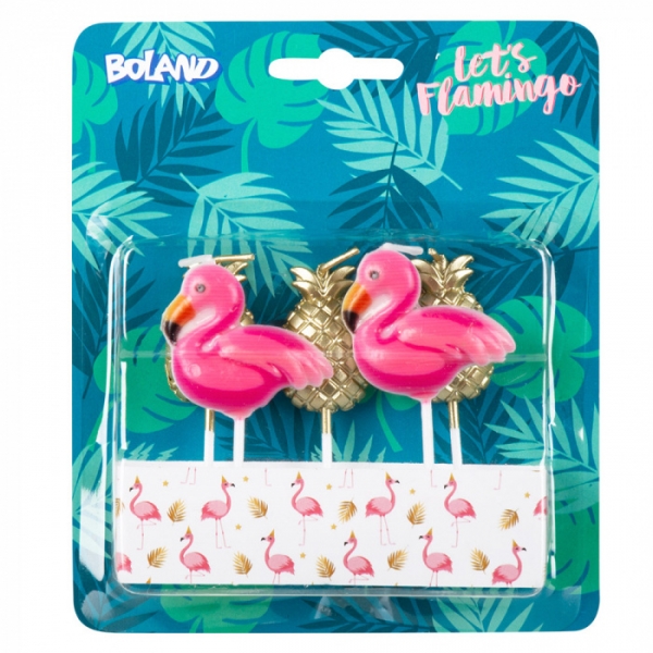 5 Velas Ananás e Flamingo