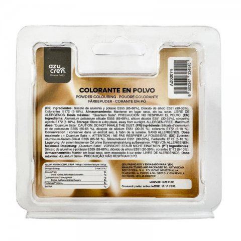 Corante em Pó Azupearl Bronze Pérola