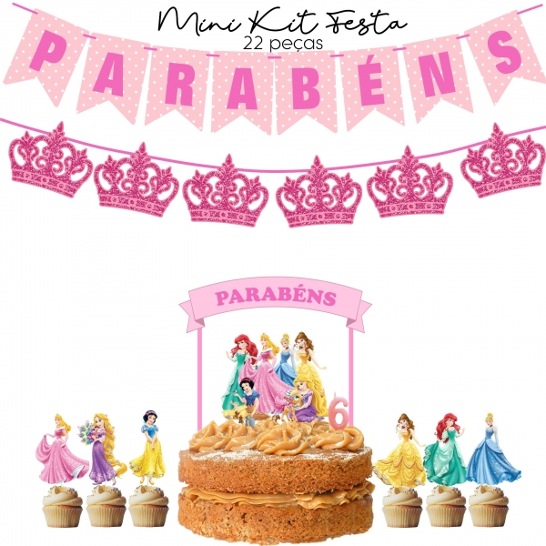 Kit de Festa Princesas Disney