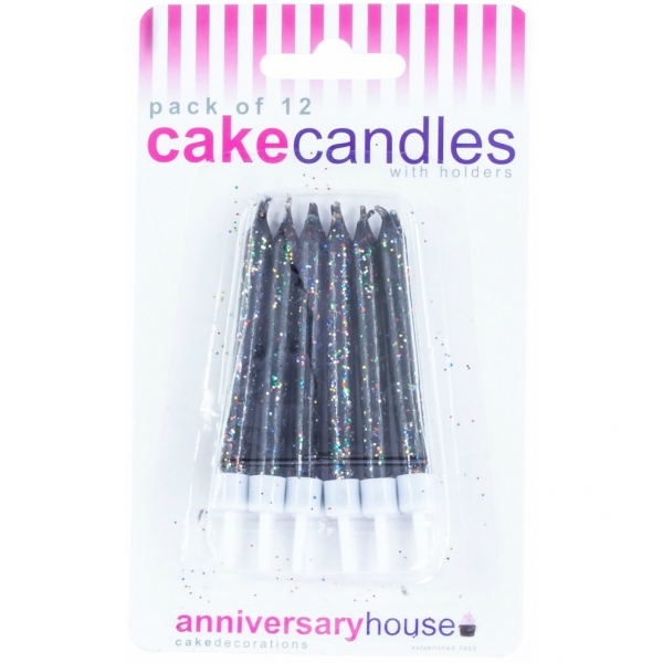 Velas Glitter Preto