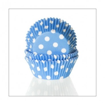 Forminhas para Cupcake Azul Bolinhas