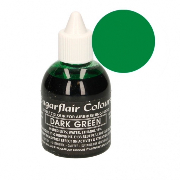 Corante para Aerógrafo 60ml Verde Escuro