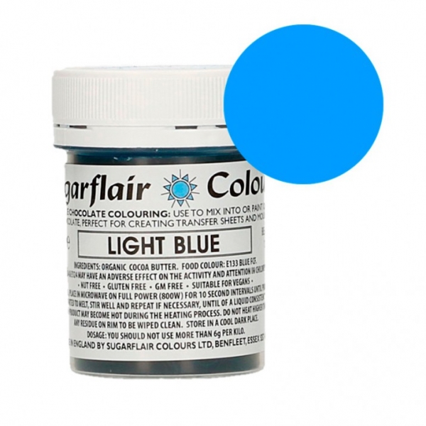 Corante Lipossolúvel para Chocolate 35g Azul Claro