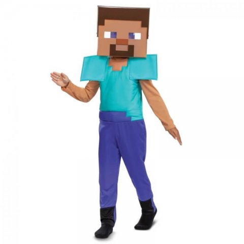 Fato Steve Minecraft - 7-8 Anos