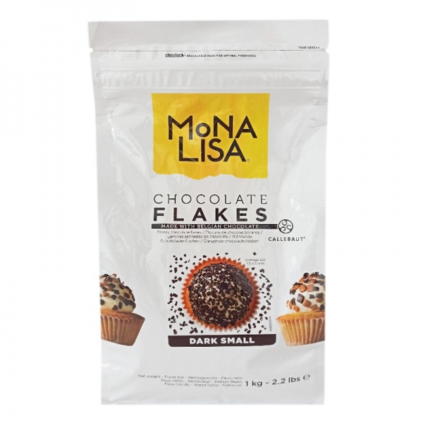 Mona Lisa/Callebaut Escama de Chocolate Negro 1Kg Mona Lisa/Callebaut Escama de Chocolate Negro 1Kg
