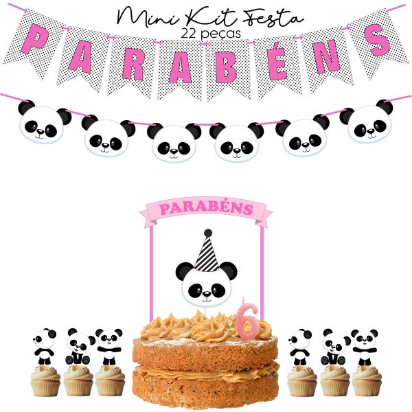 Kit de Festa Panda Rosa