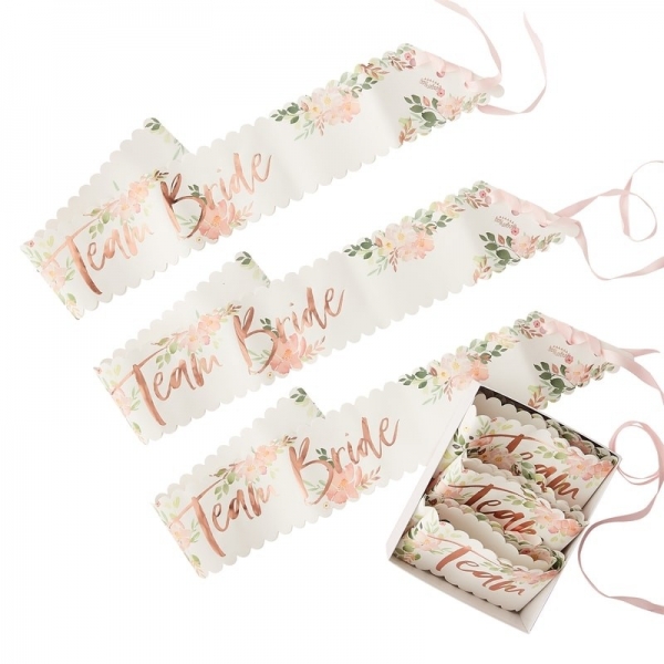 Conjunto de 6 Faixas Team Bride