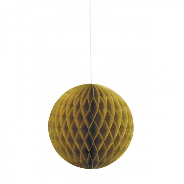 Bola de Papel 20cm Dourado