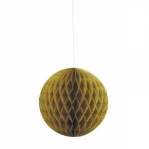 Bola de Papel 20cm Dourado