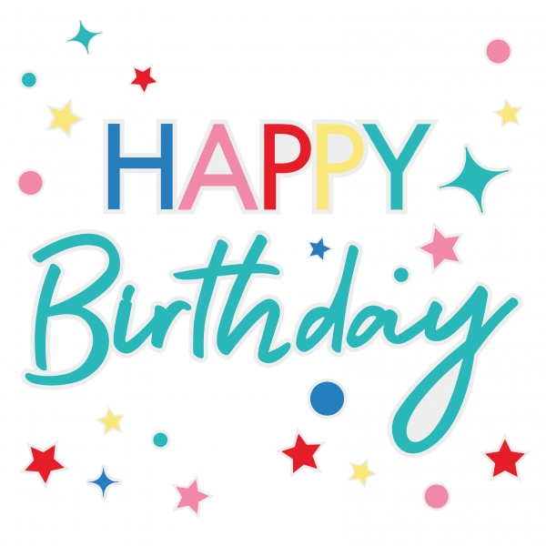 Autocolante para Vidro Happy Birthday Autocolante para Vidro Happy Birthday