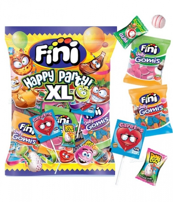 FINI Happy Party XL - Mix Gomas e Doces - 500g