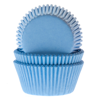 Forminha para Mini Cupcake - Azul Claro - 45 unidades - Plac