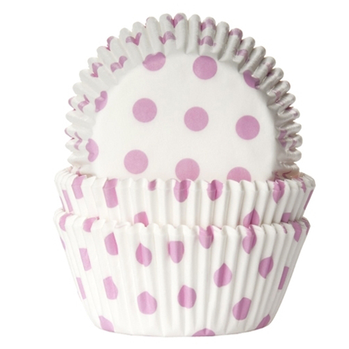 Forminhas para Cupcake Bolinhas Rosa Claro