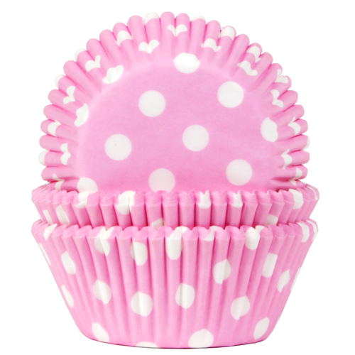 Forminhas para Cupcake Rosa Bolinhas