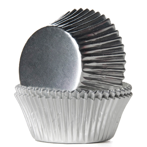 Forminhas para Cupcake Alumínio Prata