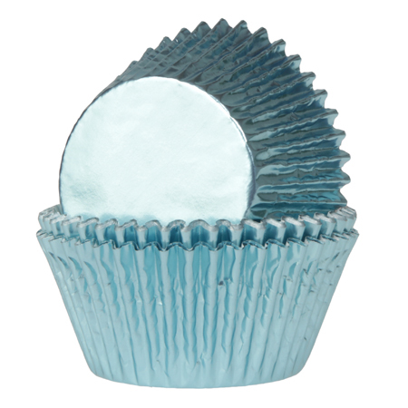 Forminhas para Cupcake Alumínio Azul Bébé