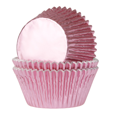 Forminhas para Cupcake Alumínio Rosa Bébé