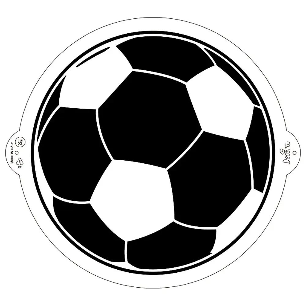 Stencil Bola de Futebol 25cm