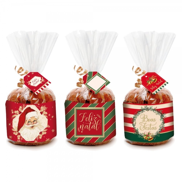 Kit Saco para Panettone 100g Sortido - 10 unidades