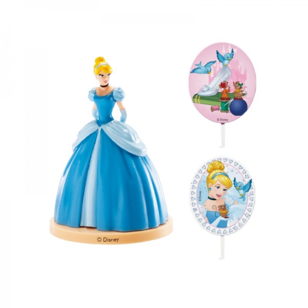Kit Decoração Bolo Cinderela Kit Decoração Bolo Cinderela