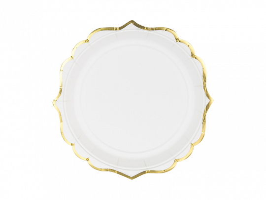 Pratos Brancos com Dourado Pratos Brancos com Dourado
