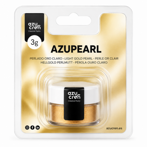 Corante em Pó Azupearl Ouro Claro Pérola