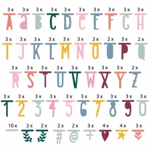 Banner Personalizável Letras Boho Chic