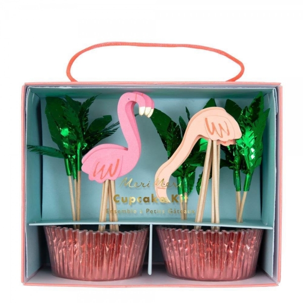 Kit Cupcakes Flamingo