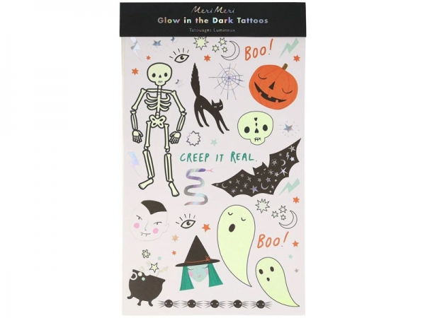 Tatuagens Temporárias Halloween Glow Tatuagens Temporárias Halloween Glow