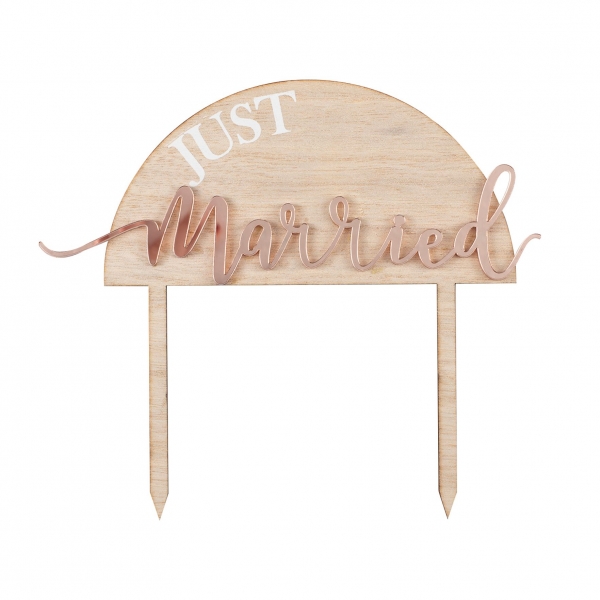 Topo de Bolo Just Married