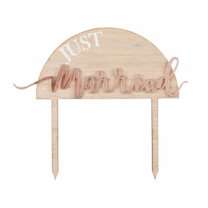 Topo de Bolo Just Married
