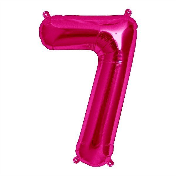 Balão Número 7 Rosa 16