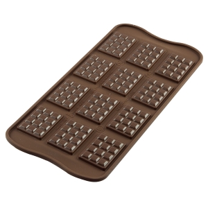 Molde Silicone Mini Tablete Chocolate