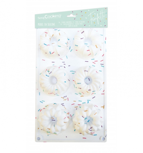 Molde Silicone 6 Mini Bolos