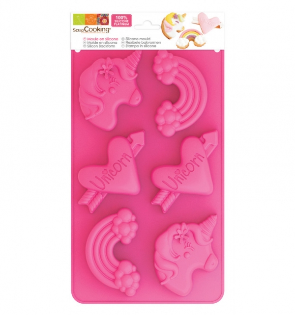 Molde Silicone Unicórnios