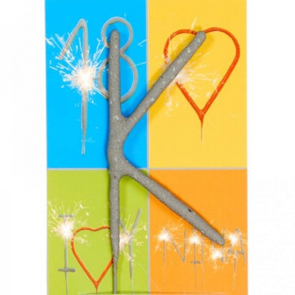 Sparkler Letra K