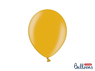 50 Balões Metalizados Dourado