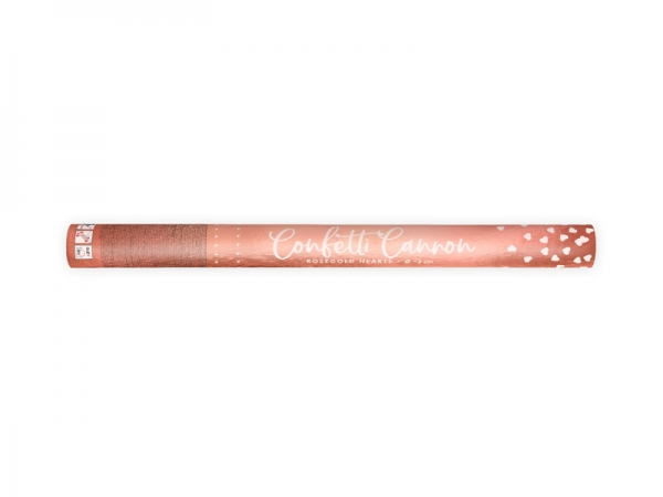 Canhão de Confetti Corações Rose Gold Canhão de Confetti Corações Rose Gold