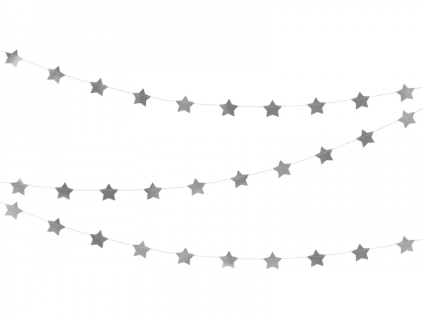 Grinalda Estrelas Prata Grinalda Estrelas Prata