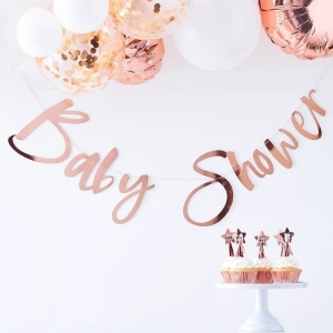 Faixa Baby Shower Rose Gold