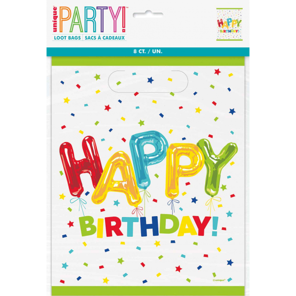 Sacos Coloridos Happy Birthday