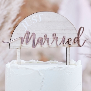 Topo de Bolo Just Married