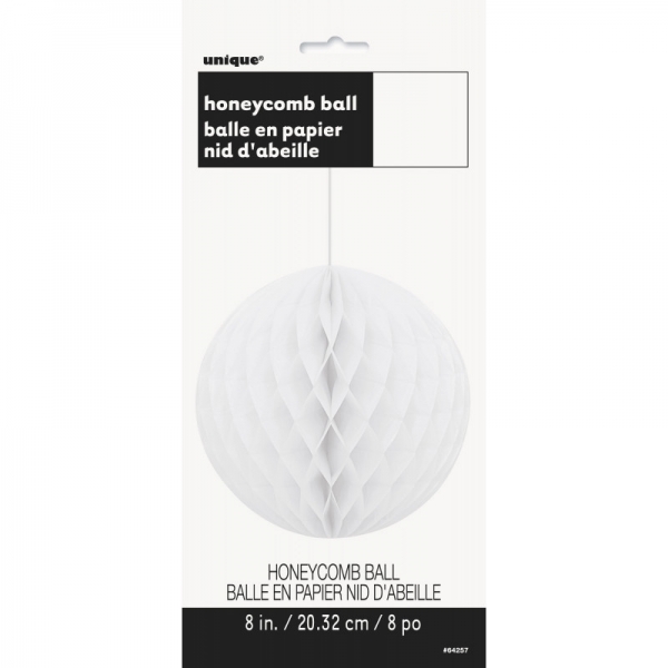Bola de Papel 20cm Branco Bola de Papel 20cm Branco