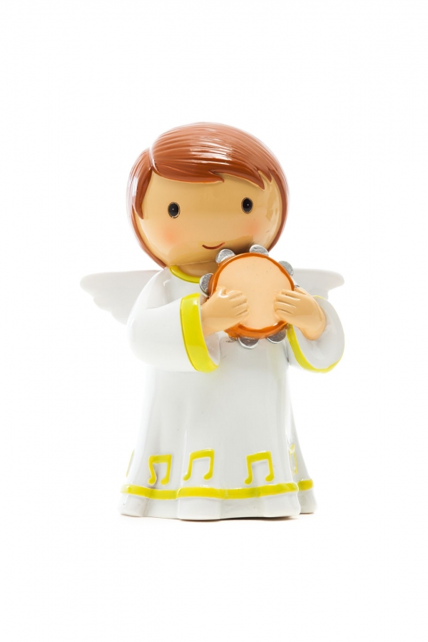 Figura Anjo Agosto Pandeireta