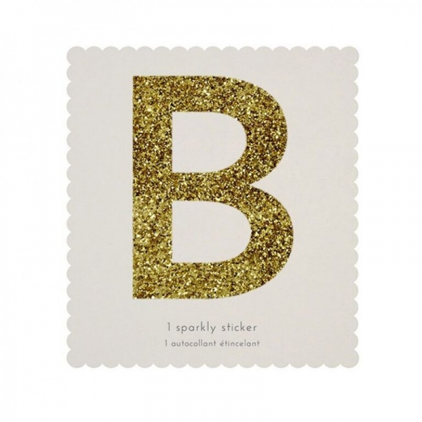 Letra Autocolante Glitter B