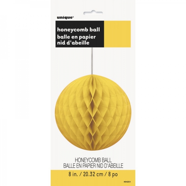 Bola de Papel 20cm Amarelo Bola de Papel 20cm Amarelo