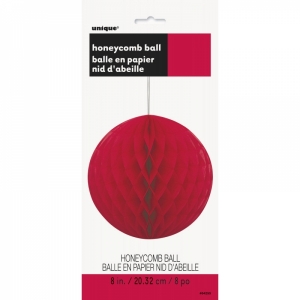 Bola de Papel 20cm Vermelho